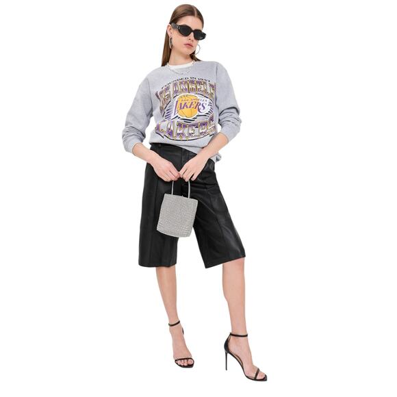 TORY BURCH Night Owl Crystal Embellished Mini Tote in Silver - Picture 2 of 8